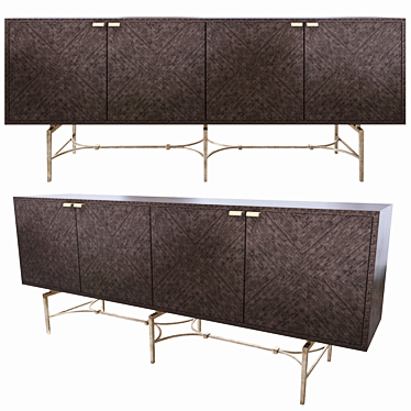 Versatile Double Diamond Cabinet 3D model image 1 