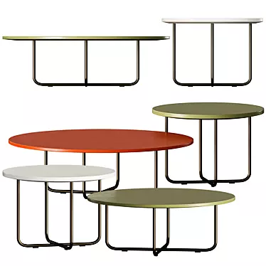 Sunray Meg: Stylish Outdoor Coffee Tables 3D model image 1 