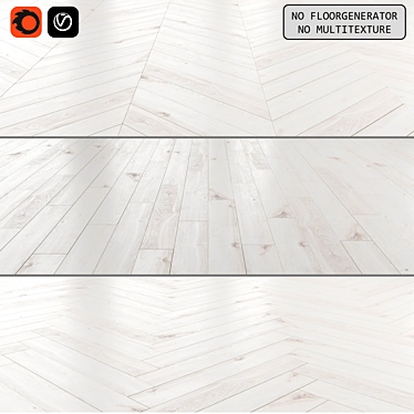 Versatile Laminate Flooring: Standard, Herringbone & Chevron 3D model image 1 