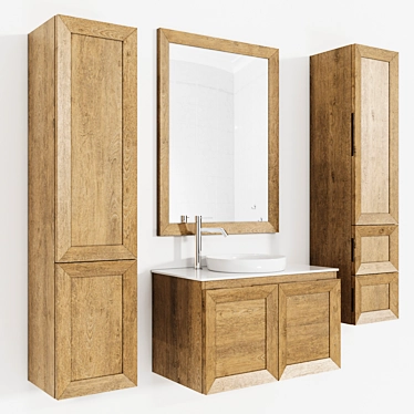 Eban Chiara Vanity Unit Set 3D model image 1 