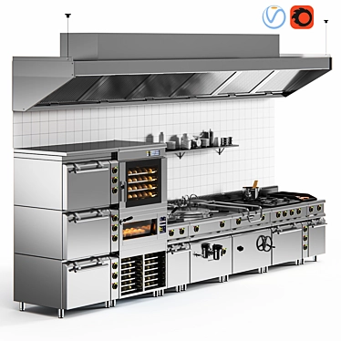 Apach Restaurant Equipment 3D model image 1 