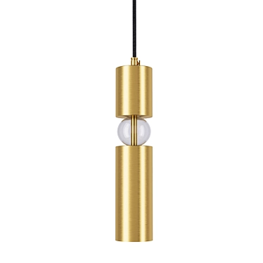 Elegant Glass Pendant Light 3D model image 1 