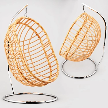 Cozy Swing Hanging Chair 3D model image 1 