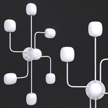 Elegant Mallow Chandelier 3D model image 1 