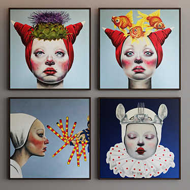 Enigmatic Portraits: Nezvankina's Art 3D model image 1 