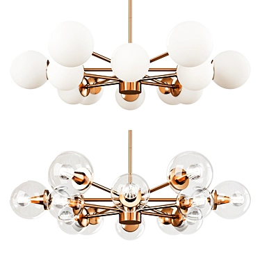 Elegant Karrington Chandelier 3D model image 1 