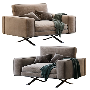 Modern Fenix Armchair | Sleek Design & Comfort 3D model image 1 