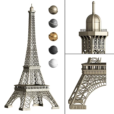 Eiffel Tower Replica - Exquisite Model 3D model image 1 