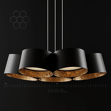 Elegant LED Pendant Lighting 3D model image 1 