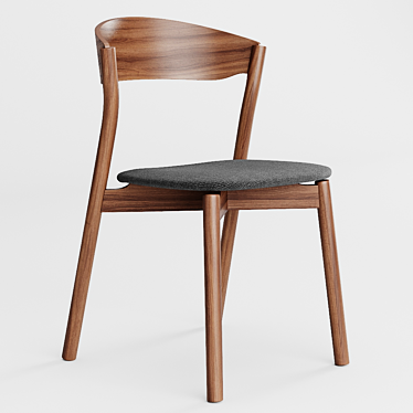 Formidable Wood Chair: TUBE 3D model image 1 