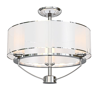 American Style Ceiling Chandelier 3D model image 1 