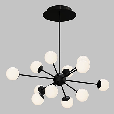 Elegant Glow: Bossa Nova Chandelier 3D model image 1 