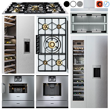 Elevate Your Kitchen: Gaggenau Appliance Collection 3D model image 1 