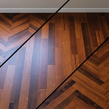 UPOFLOOR Merbau Parquet Board: Timeless Elegance for Your Floors 3D model image 1 