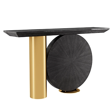 Spring Console Table - Elegant and Modern 3D model image 1 