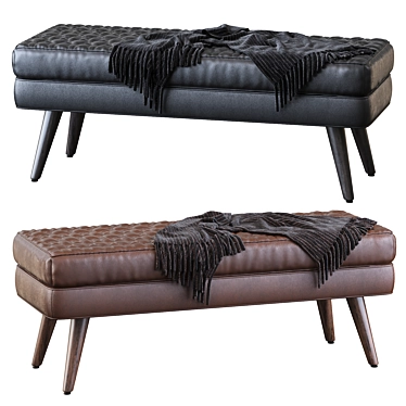 Modern Bench Seat: Stylish, Compact, and Elegant 3D model image 1 
