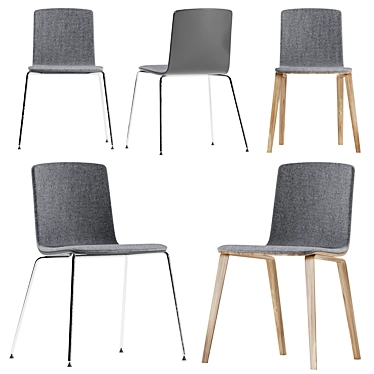 Sleek Aava Chair: Modern Dimensions 3D model image 1 