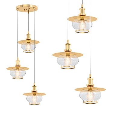 Globo Nevis 69030-3H Pendant Chandelier 3D model image 1 