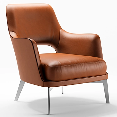 Elegant Flexform Gatsby Armchair 3D model image 1 