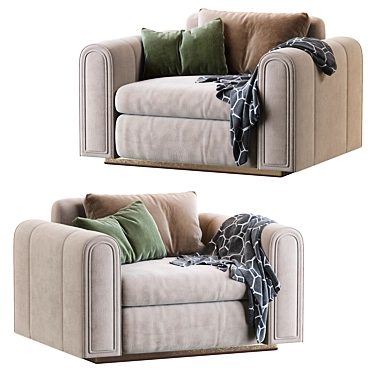 Elegant Ludovica Mascheroni Sofa 3D model image 1 