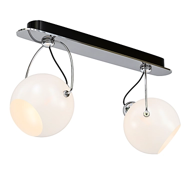 Elegant Beluga White Ceiling Light 3D model image 1 