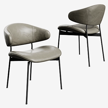 Luz Chair: Sleek and Stylish Seating. 3D model image 1 