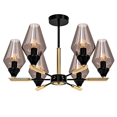 Elegant Lumien Hall Ceiling Chandelier 3D model image 1 
