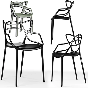 Kartell Masters Chair: Iconic Design 3D model image 1 