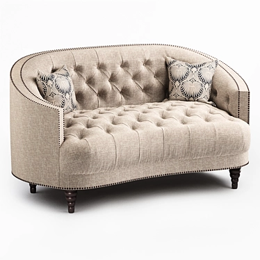 Coaster Avonlea Loveseat: Sleek and Stylish Upholstered Seating 3D model image 1 