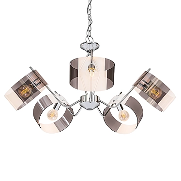 Elegant Rivoli Lattea Pendant Lighting 3D model image 1 