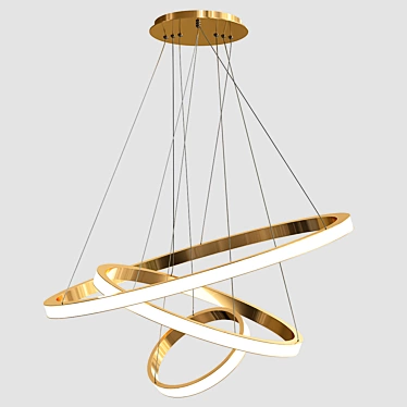 Elegant LED Chandelier | Mooielight 3D model image 1 