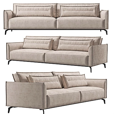 Crete KAZA Sofa - Modern and Stylish 3D model image 1 