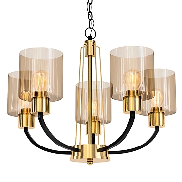 Elegant Teodora Pendant Chandelier 3D model image 1 