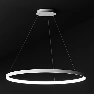 Sleek Halo Pendant Lamp 3D model image 1 