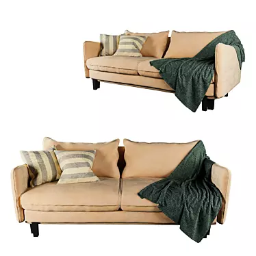 Scandica Isabel Sofa Bed: Stylish and Versatile 3D model image 1 