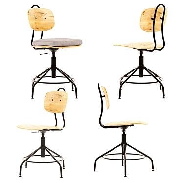 Elevate Your Space: Kullaberg IKEA Chair 3D model image 1 