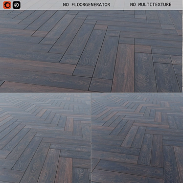 Versatile Laminate Flooring: 3 Patterns, 7 Tile Textures 3D model image 1 