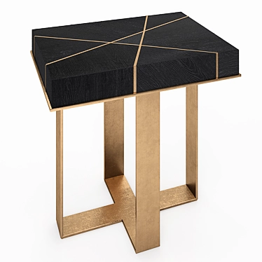 Stylish Starfall Oak Table 3D model image 1 