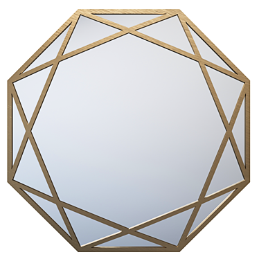 Vintage Metal Mirror Makita 3D model image 1 