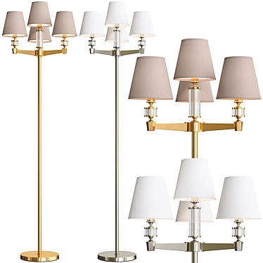 MW-Light DelRey 4: Elegant Floor Lamp 3D model image 1 