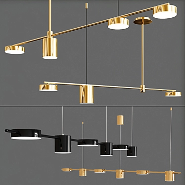 Elegant Sunshine & Shannon Lighting 3D model image 1 