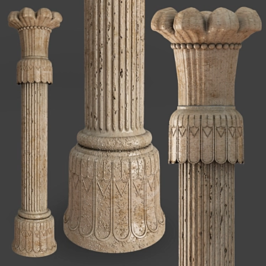 Persian Column: Elegant Architectural 3D Model 3D model image 1 