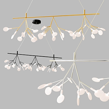 Ethereal Heracleum Infinity Chandelier 3D model image 1 