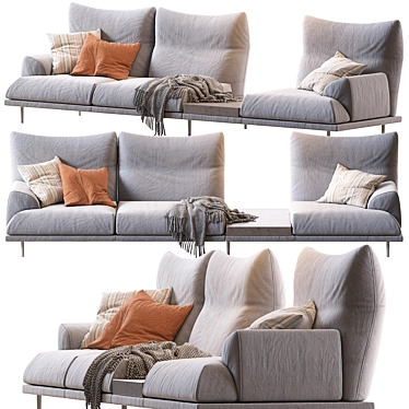  Wolf Sofa: Unleash Comfort and Style 3D model image 1 