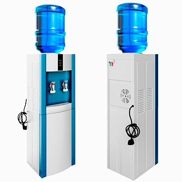 Sleek Water Cooler 3D model image 1 