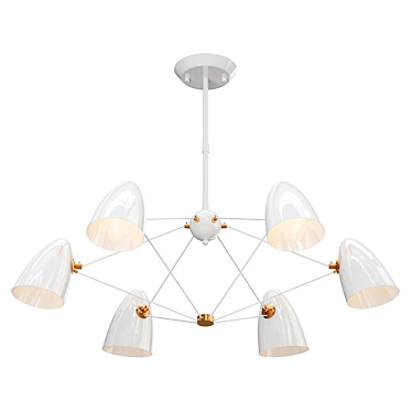 Elegant Humpen Pendant Light 3D model image 1 