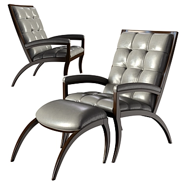 Elegant Arc Armchair by Theodore Alexander 3D model image 1 