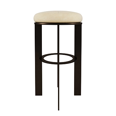 Sleek and Sturdy Bar Stool 3D model image 1 