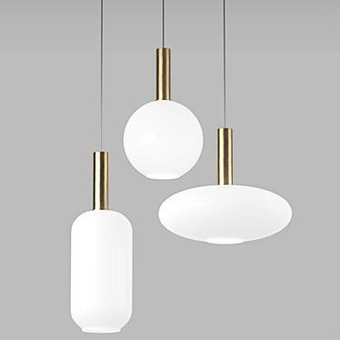 Minimalist Pendant Lamp by Ferm Living 3D model image 1 