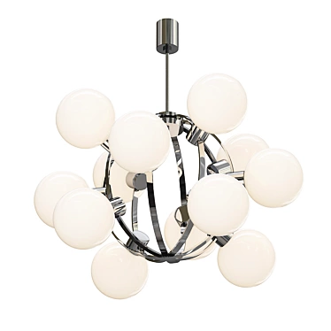 Atomic Chrome Sputnik Chandelier 3D model image 1 